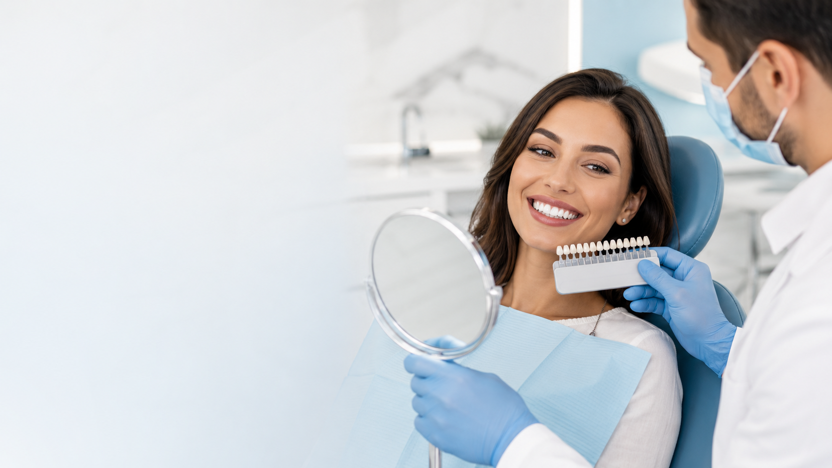 Cosmetic dentistry — teeth whitening and Hollywood smile in Sharjah