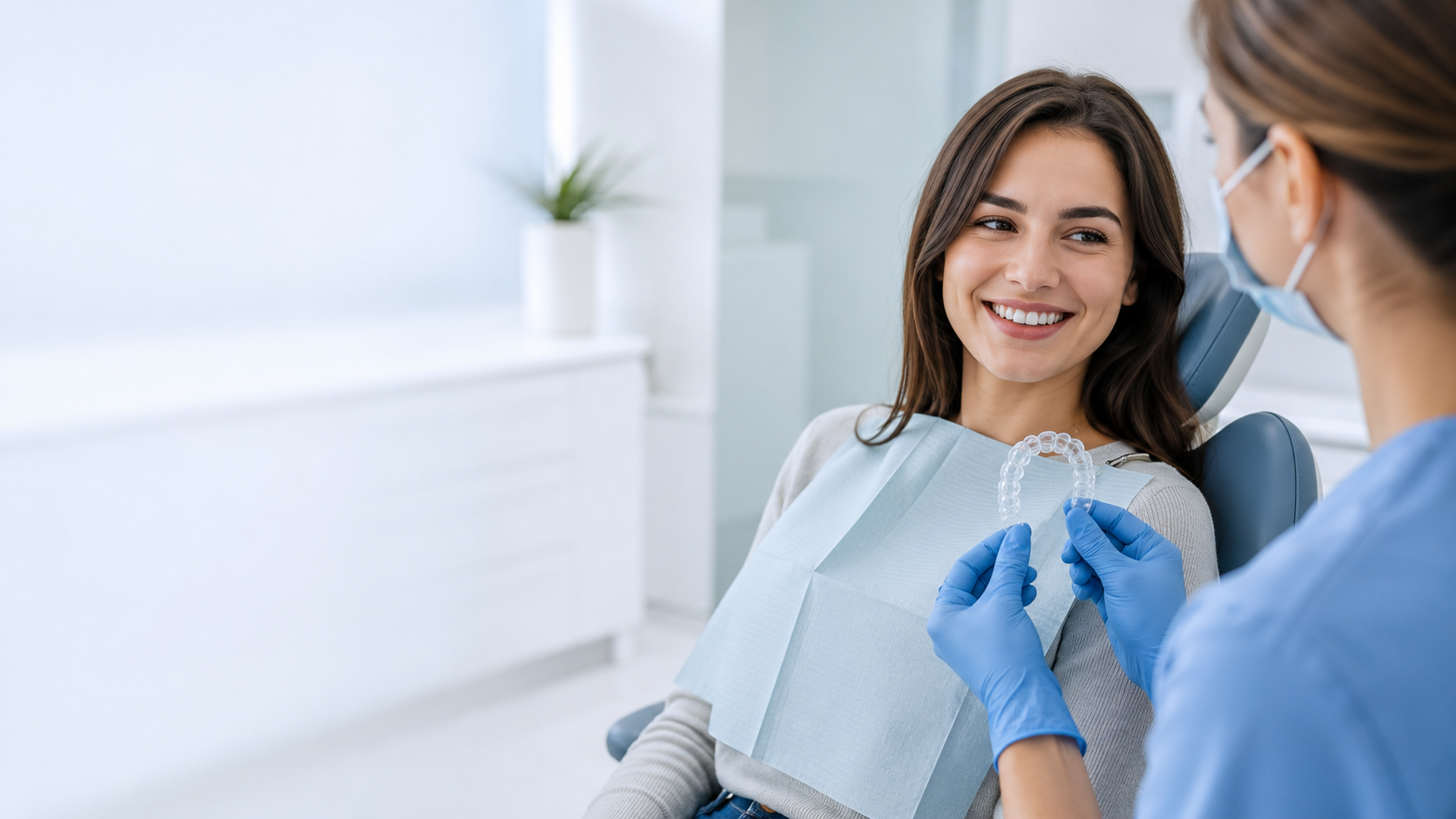 Invisible aligners and retainers in Sharjah